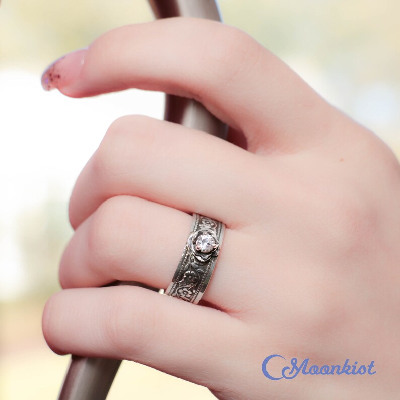 Flower Promise Ring for Her Sterling Silver Daisy Ring Etsy