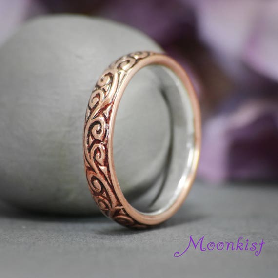 Copper Ring Copper Wedding Band Copper Wedding Ring Copper
