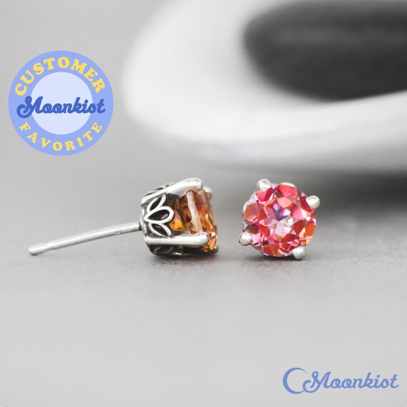 Orange topaz earrings shop