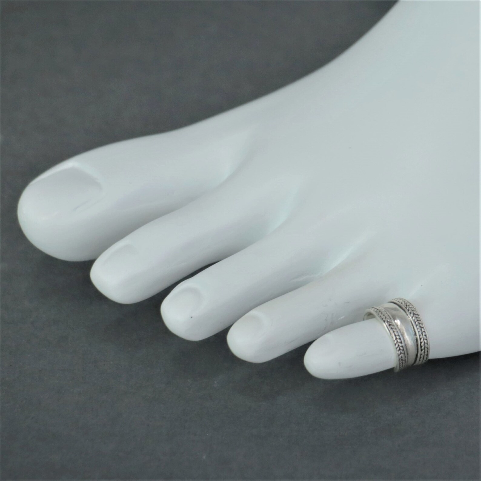 Sterling Silver Toe Ring for Men Adjustable Toe Ring for Etsy