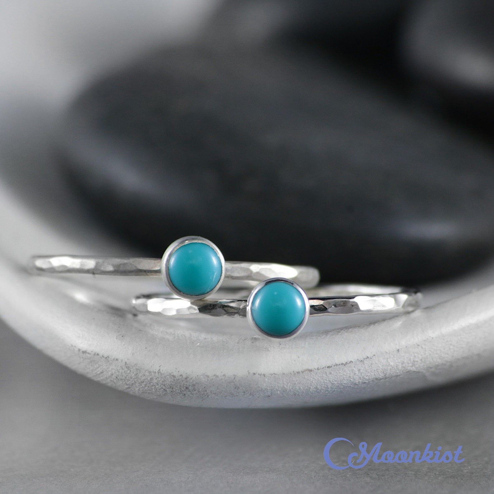 Turquoise Pinky Ring Sterling Silver Turquoise Ring Turquoise Etsy