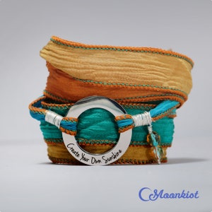Crea tu propia pulsera con frase inspiradora y mensaje de sol, regalo de positividad, regalo para maestros, regalo para mamá / Moonkist Creations