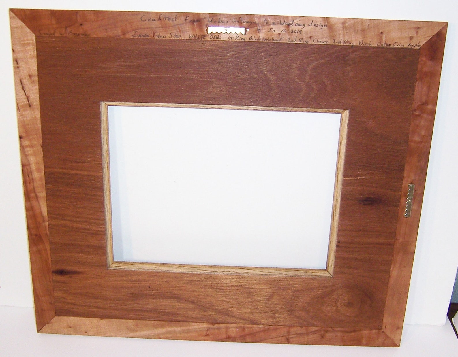 Handcrafted Wood Frame, Large Wood Frame, PNW Wood Frame, Wood Inlay Frame, Rustic Wood Frame Etsy