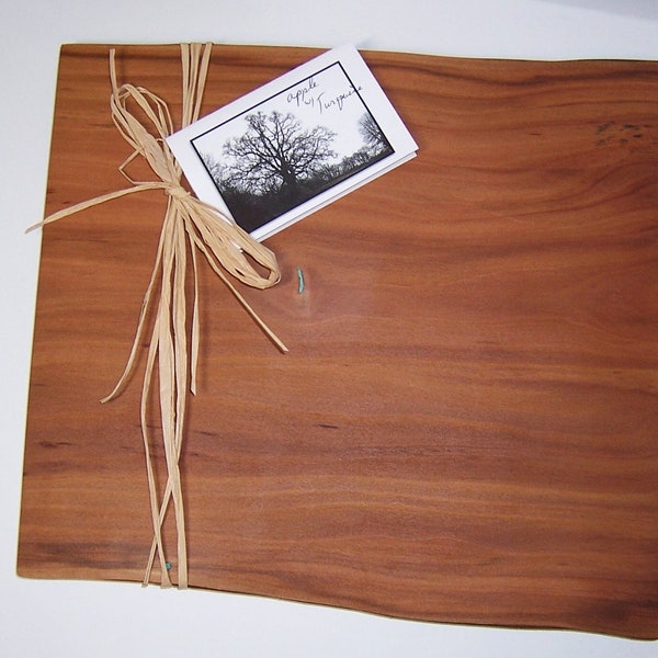 Tablero de charcutería, tabla de corte reciclada, tablero de madera de apple, tablero sostenible, regalo de novia