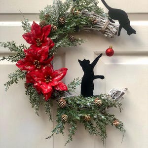 Cat Christmas Wreath