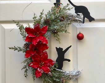 Cat Christmas Wreath