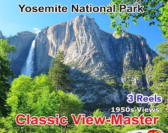 ViewMaster Yosemite  -Vintage 3 Reels - 1950's views
