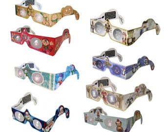 8 pares de ojos navideños en 3D - Holiday Eyes (R) - Novedades de 2024 - Paquete variado de 8 estilos diferentes