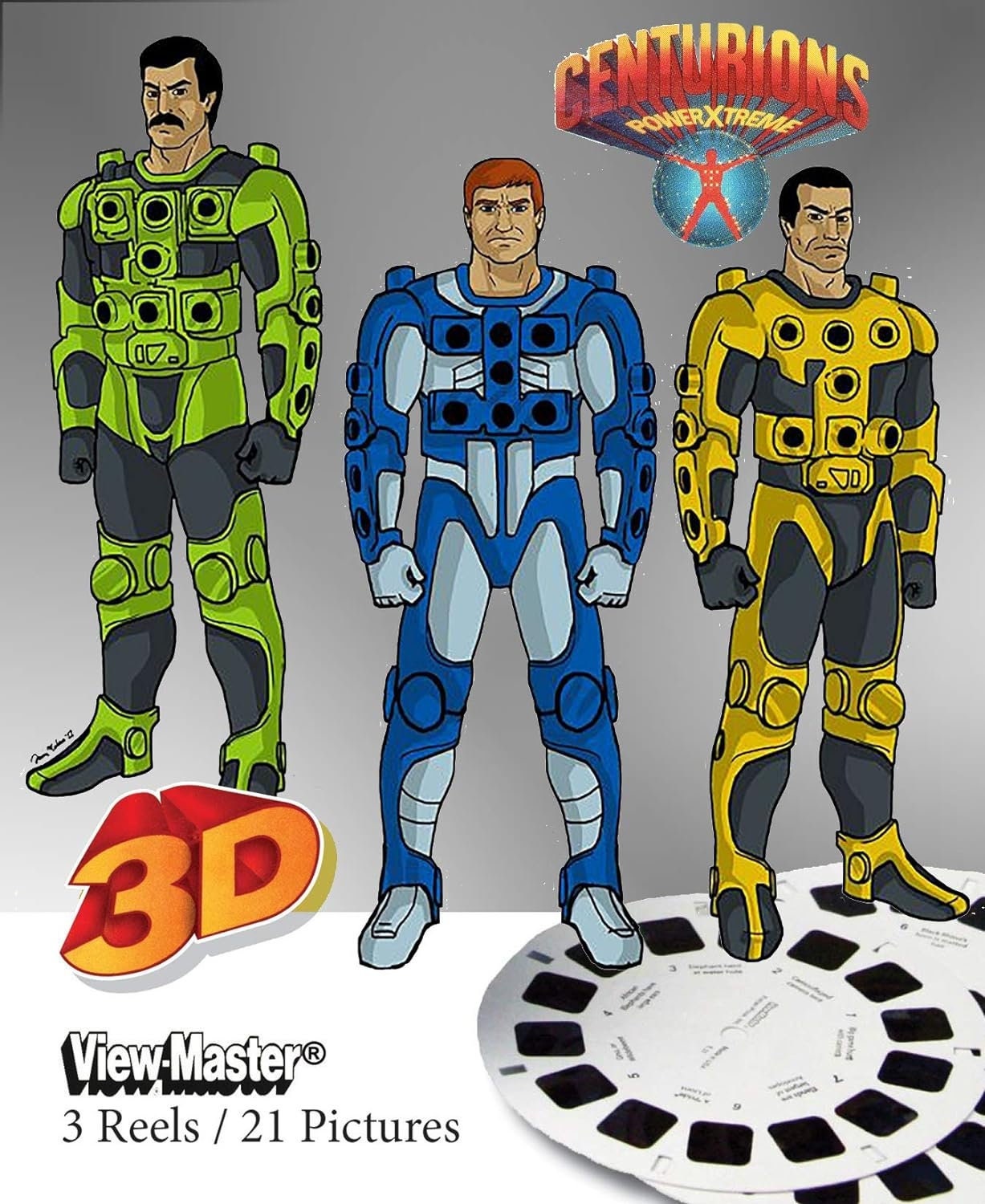 Centurions Classic Viewmaster 3 Reel Set, 21 3D Images Etsy
