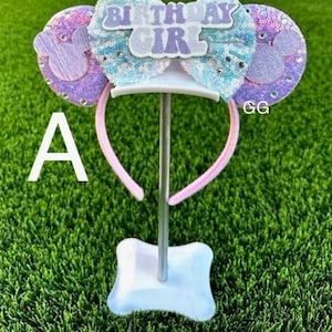 Disney Happy Birthday Minnie Ears Mickey Ears, Line Mouse Ears Headband, Magical Kingdom Ears, Nautical Mouse Ears