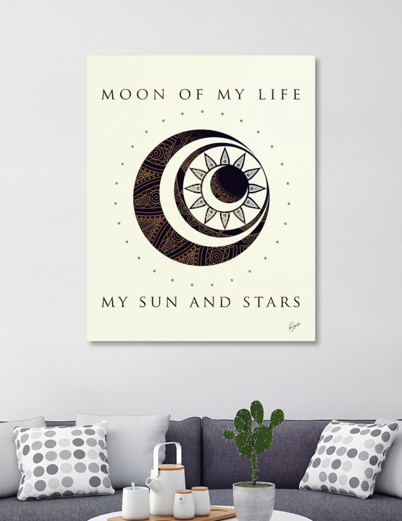 Poster - Game of Thrones - Moon of My Life... My Sun and Stars - Art ...