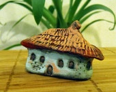 10% OFF!!! Collectible OOAK handmade miniature air dry clay houses – Village house 03