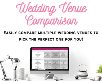 Wedding Venue Comparison Spreadsheet - Event Planning Template, Compatible with Excel and Google Sheets