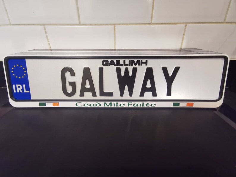Customised Irish License Plate Ireland Your Name / County & Etsy