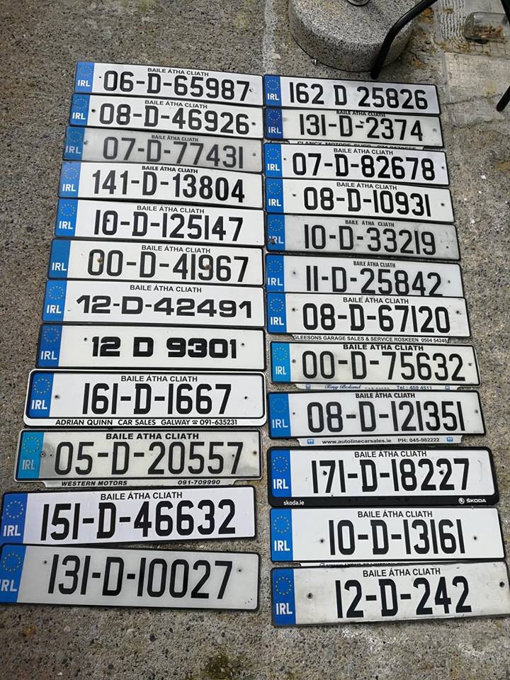 USED Genuine Ireland License Plate Any County from the Etsy