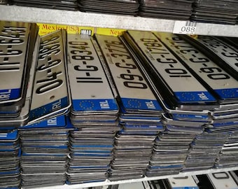 USED Genuine Ireland License Plate , Most County's from the Republic of Ireland Available .Irish Number Plate, Irish License Plate tag (1).