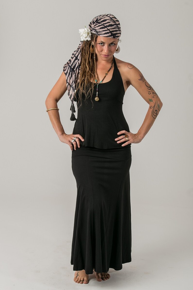 all black gypsy costume