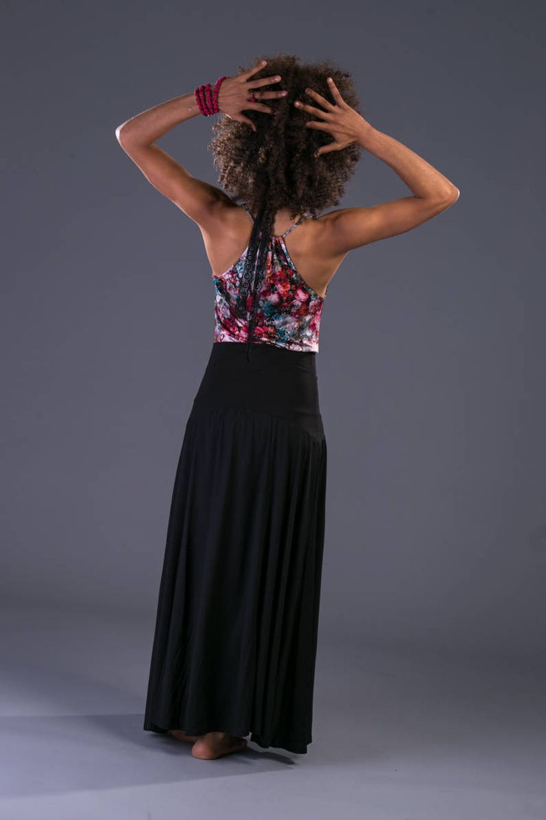 Long Black Skirt Boho Skirt Bohemian Clothing Boho Clothes Etsy