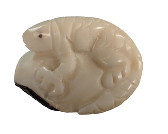1 X Fair Trade Ecuador Tagua Carving | Vegan Ivory |  Iguana