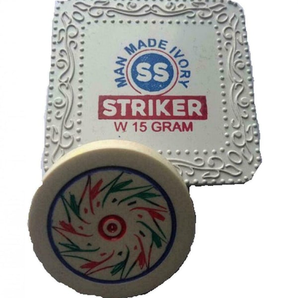 4cm 15g Boxed Man Made Ivory Pro Indian Carrom Board Striker Counter Game Accessories