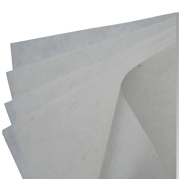 Papier Lokta recyclé fait main équitable, A4 30 g/m², 30 feuilles à dessin premium n69