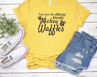 Allergy Friendly Mickey Waffles, Food Allergy Disney, Mickey Waffles Shirt