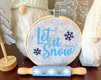 Christmas Ornaments, Disney Inspired Ornaments, Christmas Disney Decor, Winter Tiered Tray, Mickey Christmas