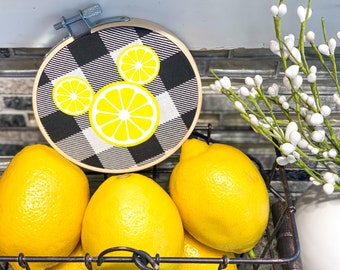 Lemon Mickey Hoop Décor, Disney Inspired Decor, Disney Themed Tiered Tray, Lemon Kitchen Decoration