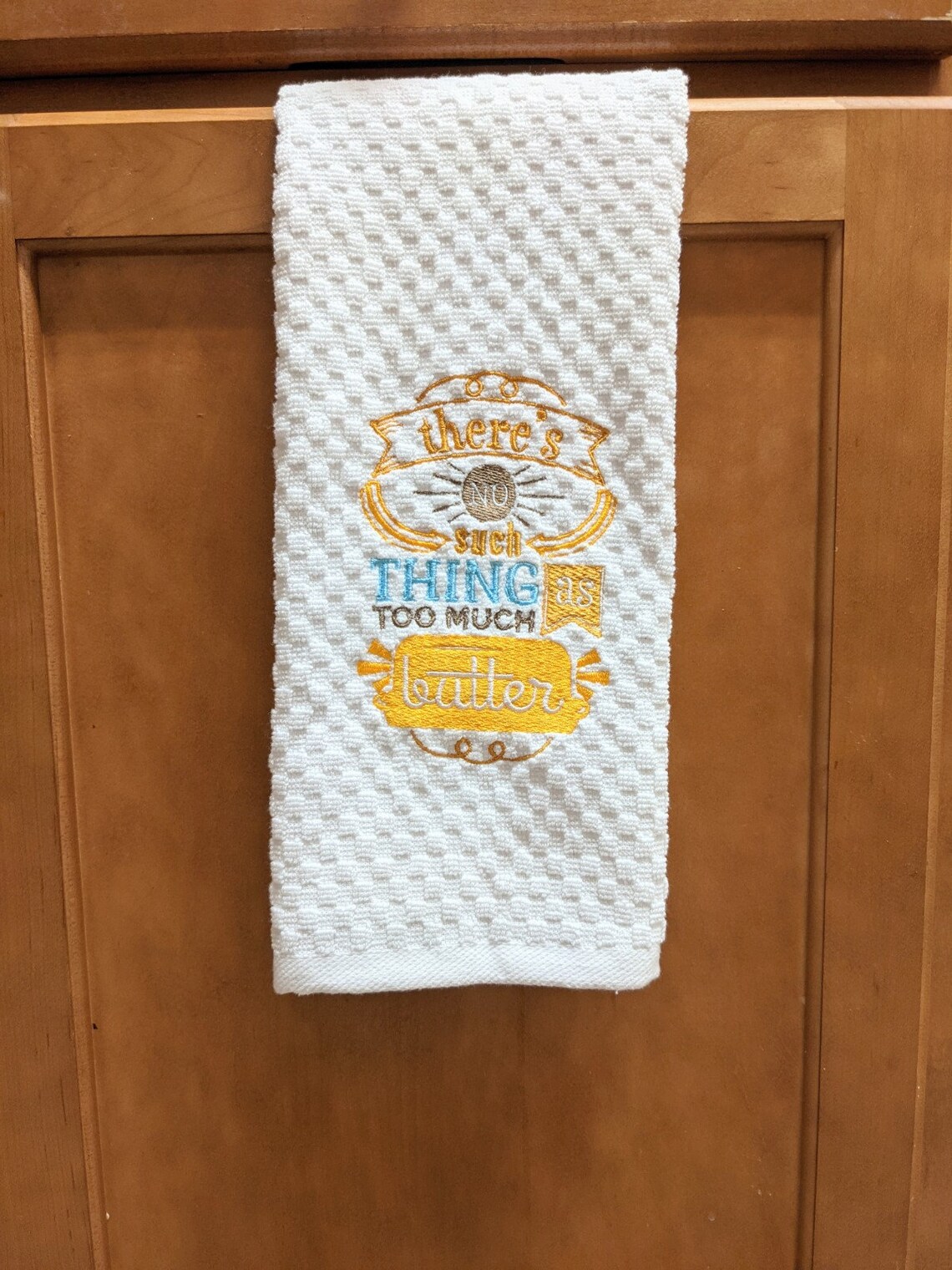 Butter Embroidered Kitchen Towel Cooking Hand Towel Funny Etsy