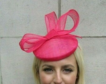 raspberry pink wedding hats