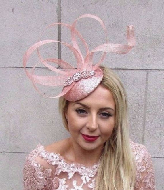 rose gold wedding hats