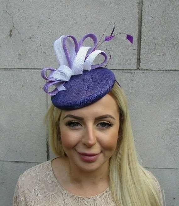 Lilac Feather Fascinator - Etsy