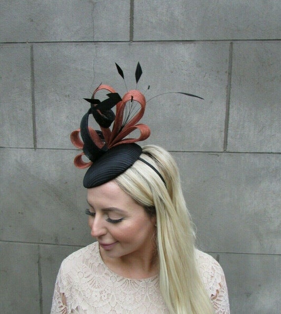 Rust Fascinator Pillbox Hat - Etsy Denmark