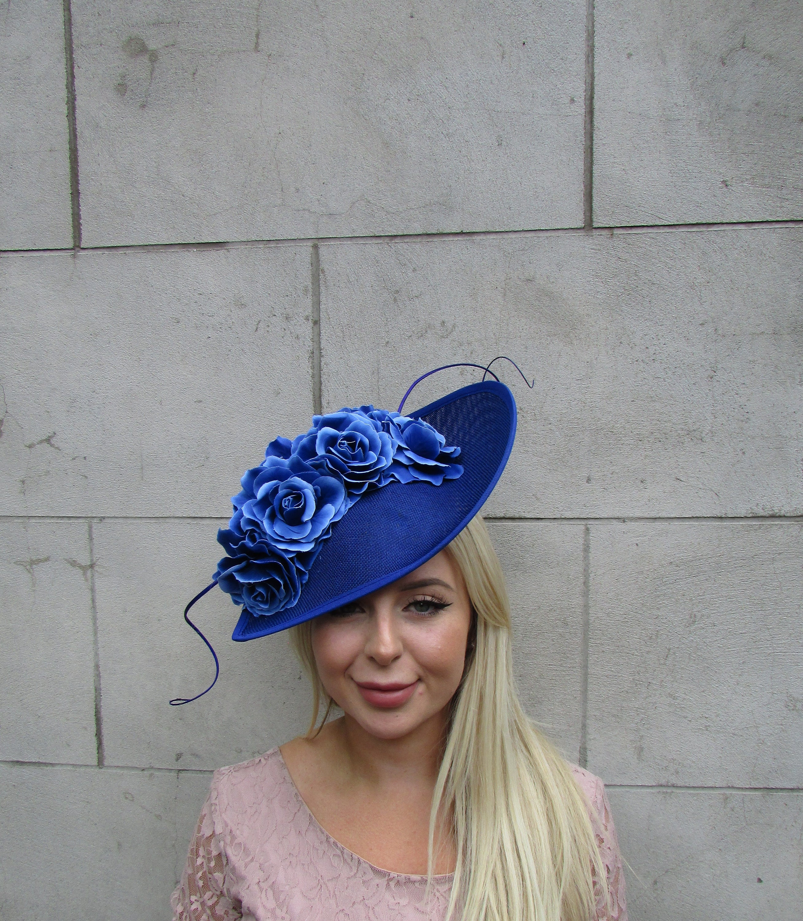Blue wedding hat - Etsy 日本