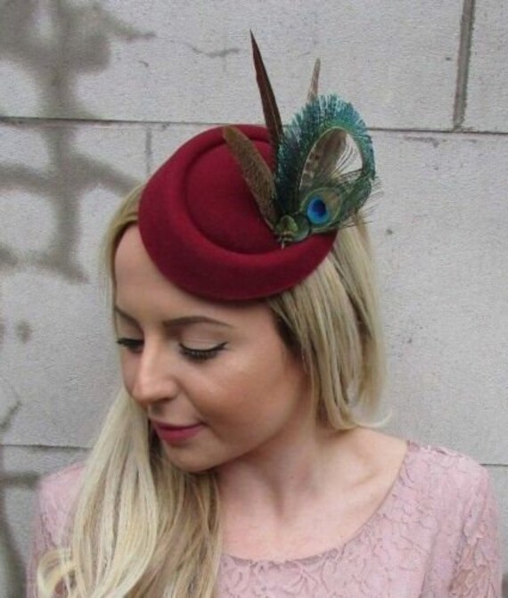 Burgundy Wine Red Pheasant Peacock 