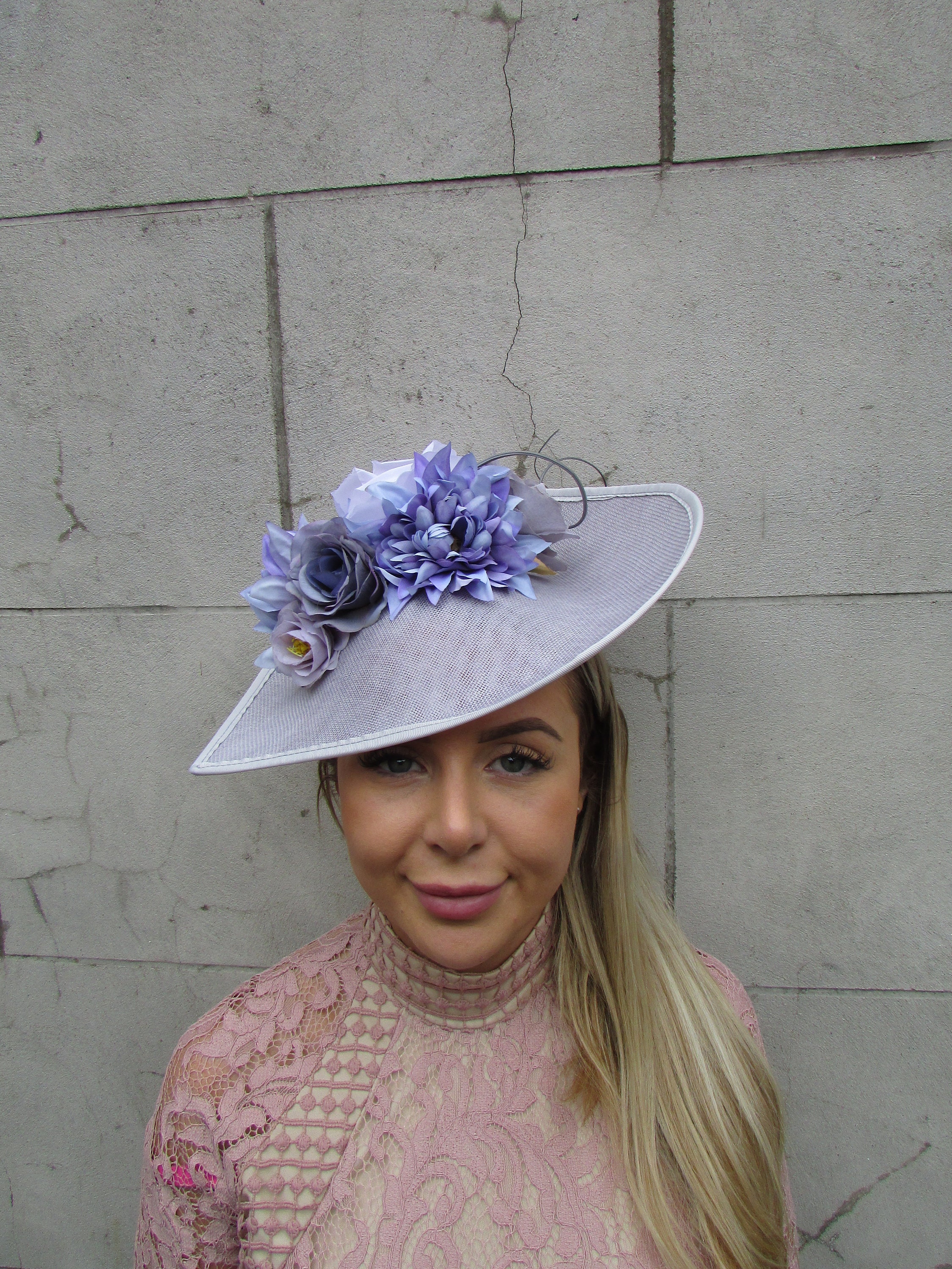 Large Light Grey Cornflower Blue Lavender Lilac Periwinkle Flower