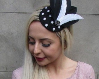 Feather Pillbox Hat - Etsy