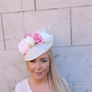 Peach and Cream Fascinator - Etsy display picture 1