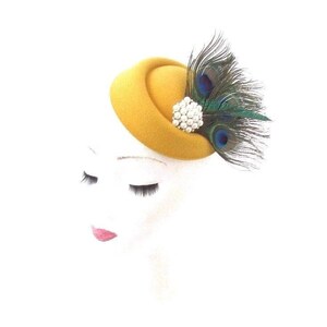 Mustard Yellow Statement Peacock 
