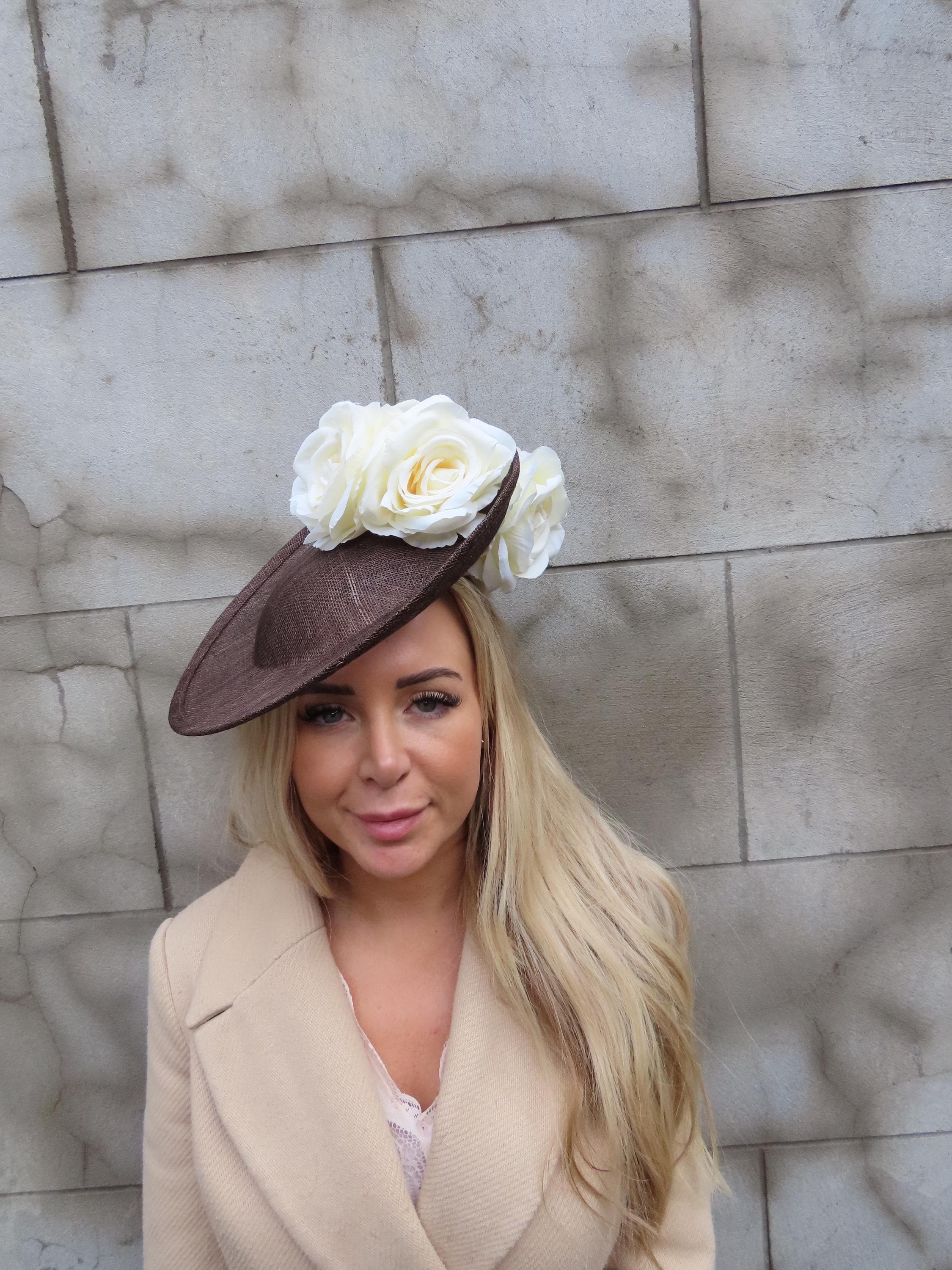 Brown and Cream Fascinators - Etsy display picture 2