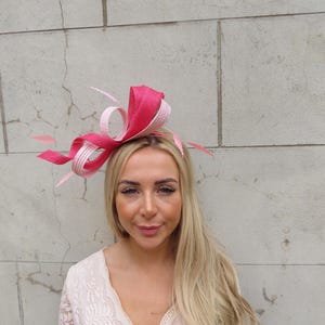 Stripe Fascinator Black Rainbow Striped Starbright 