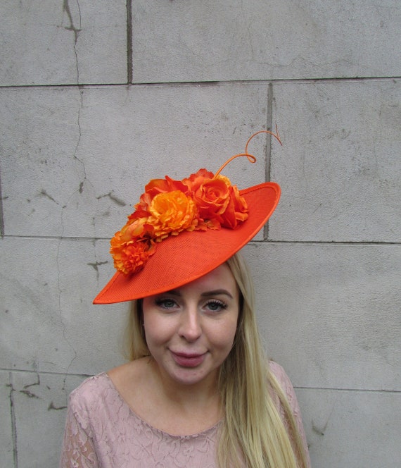 Large Orange Burnt Orange Rose Flower 