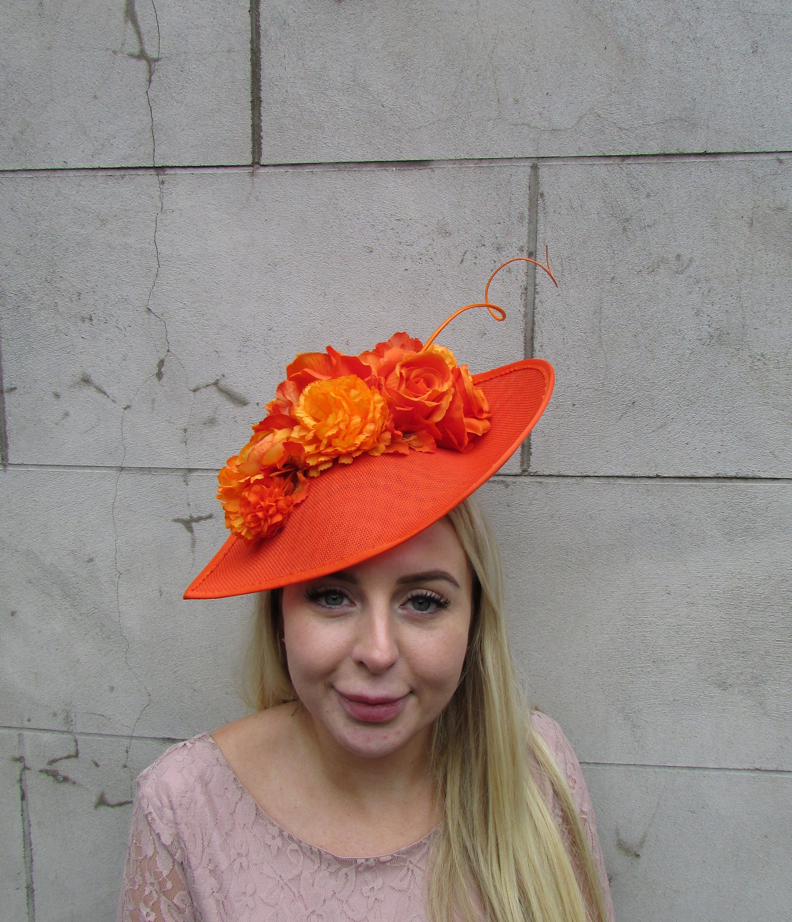 Large Orange Burnt Orange Rose Flower 