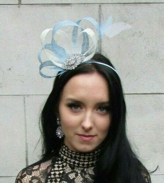 silver hair fascinator