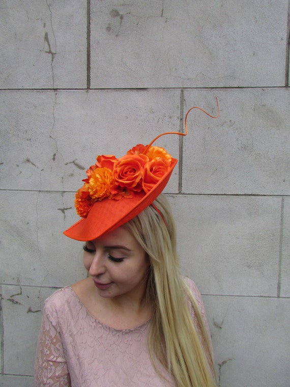 Large Orange Burnt Orange Rose Flower 