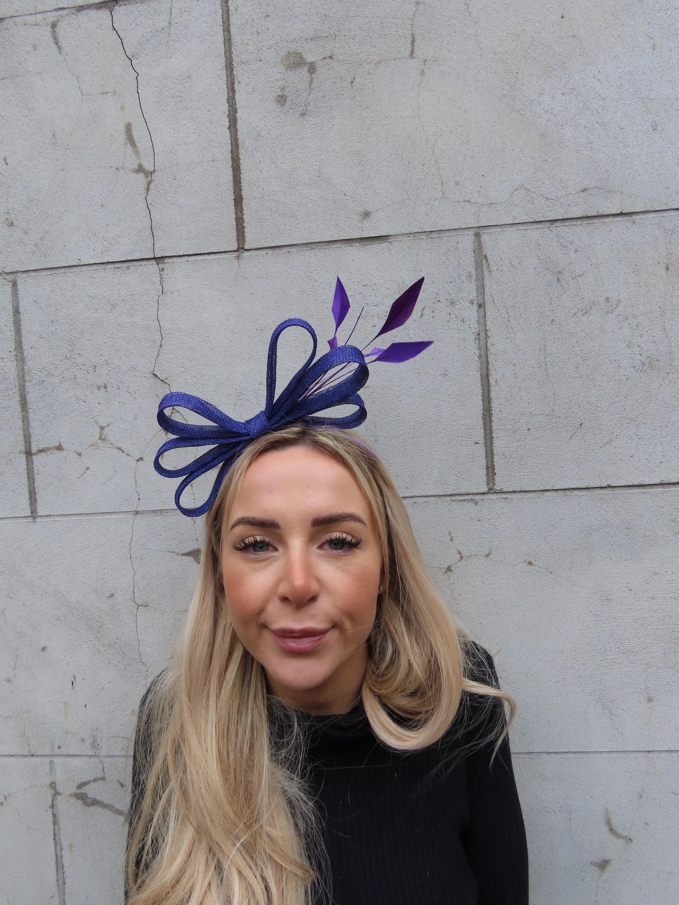Purple Feather Tasha headband Amazon.com: Mardi Gras Women main image 3