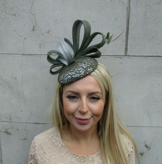 Silver Grey Green Khaki Sage Lace 