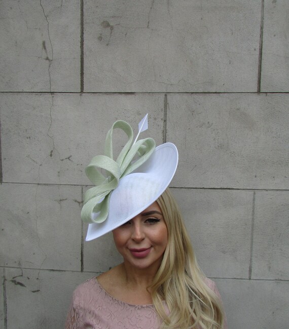 off white wedding hats