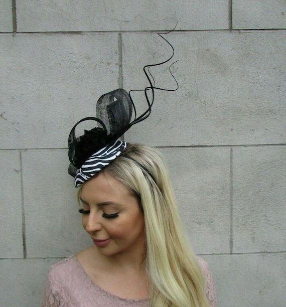 Flower Feather Hat Fascinator - Etsy 