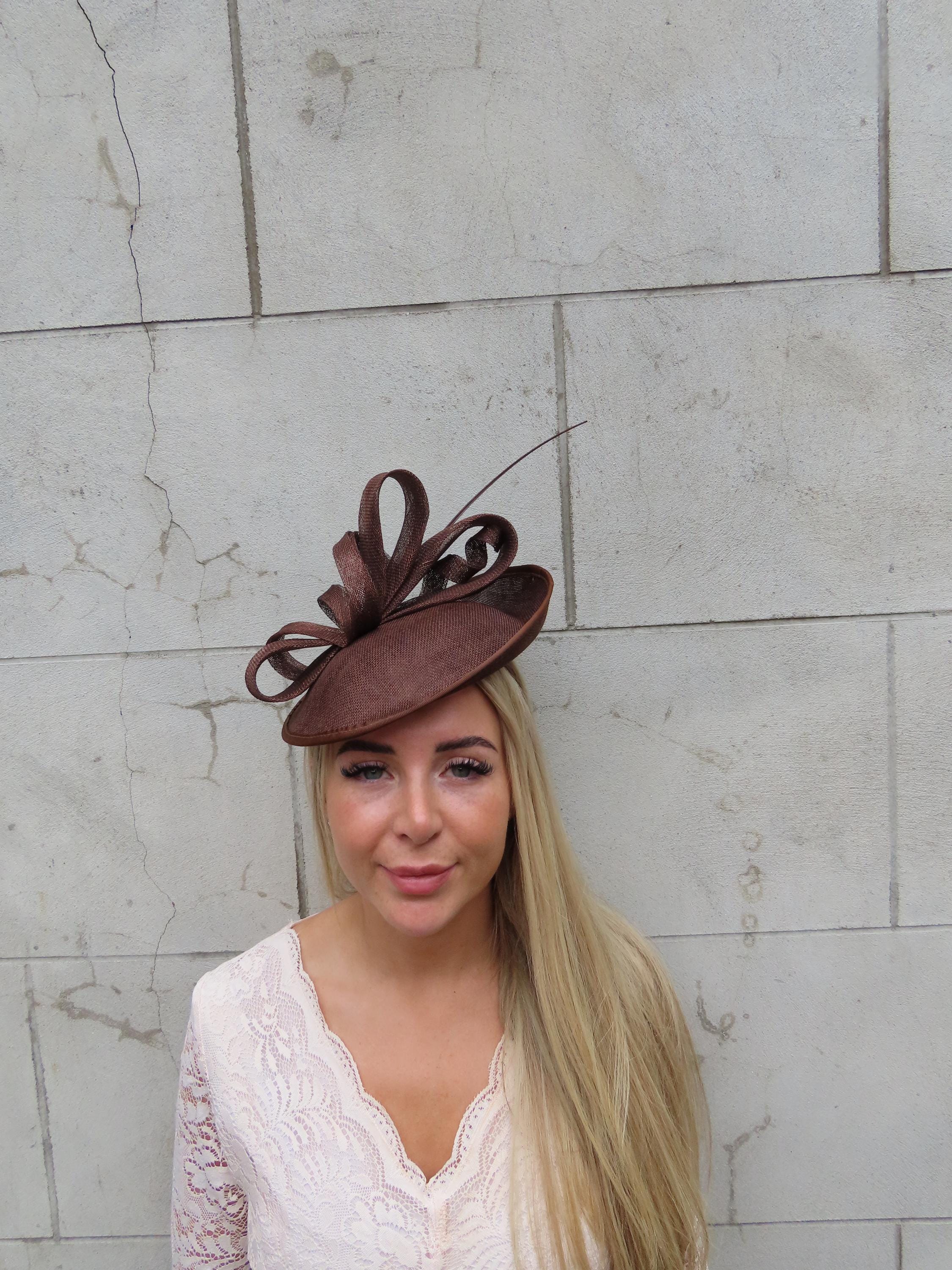 NEW DAINTY STUDIOS women\'s pasta party hat in brown Wholesale butter hat for your store main image 3
